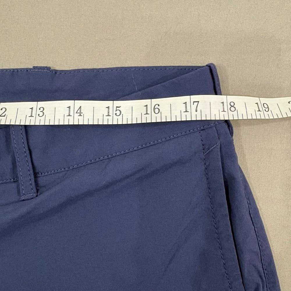 J Crew Shorts Mens 35 Blue Solid Flex Rivington Mercantile Zip Fly 11" Chinos - Picture 3 of 12